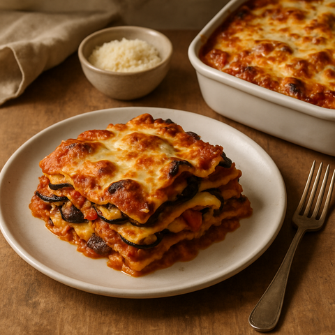 Lasagne mit geröstetem Gemüse