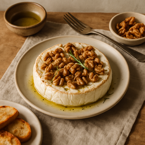 Baked Brie with Walnuts