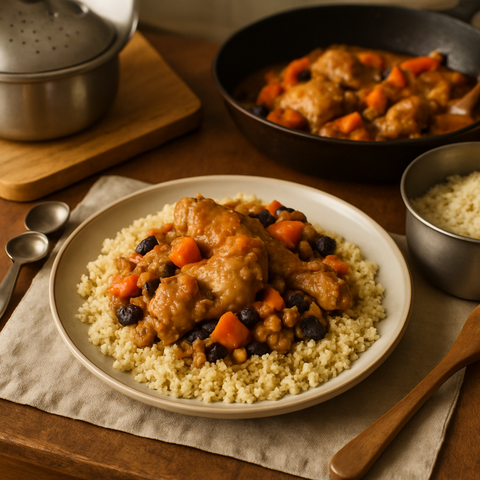 Kuru Üzümlü Tavuklu Kuskus