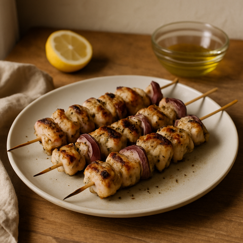 Tavuk Souvlaki Şişleri
