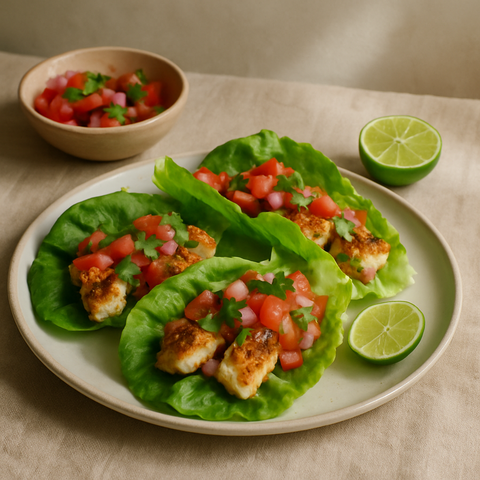 Fisch-Tacos mit Cajun-Gewürz