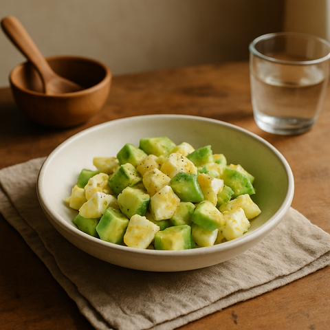 Yumurta ve Avokado Salatası