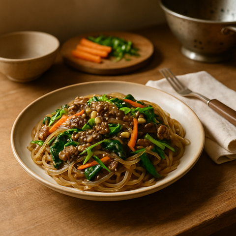 Korean Glass Noodle Stir-Fry