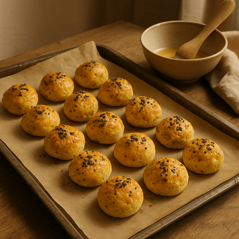 Baked Cheese and Cornmeal Bites