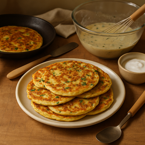 Tortitas turcas de queso kaşar