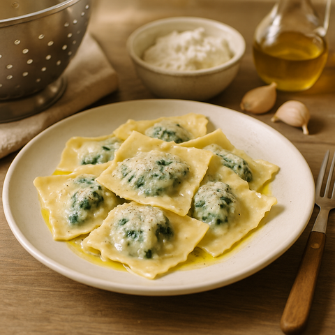Spinach and Ricotta Ravioli