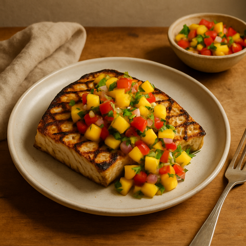 Grilled Swordfish with Mango Salsa