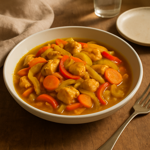 Saffron Chicken with Vegetables