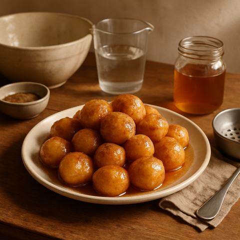 Loukoumades mit Honig