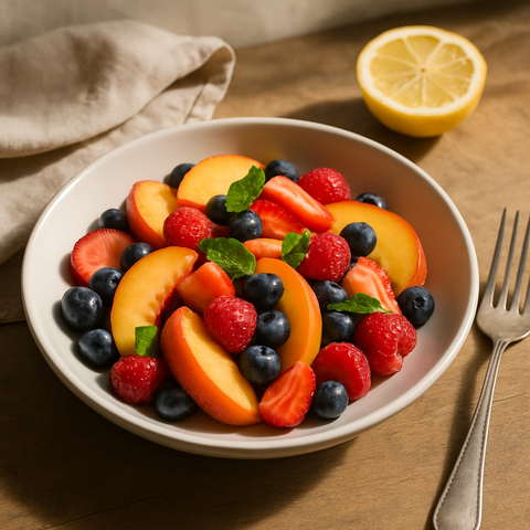 Peach and Berry Salad