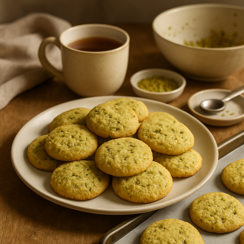 Pistachio Semolina Cookies