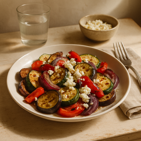 Grilled Vegetable and Feta Salad