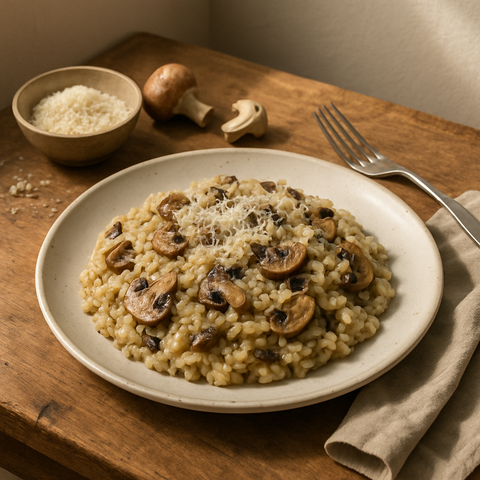 Parmesanlı Mantarlı Risotto