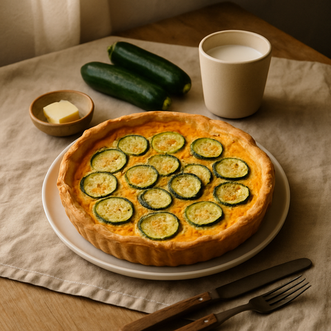 Zucchini-Käse-Quiche