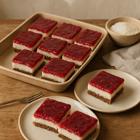 Raspberry Coconut Bars