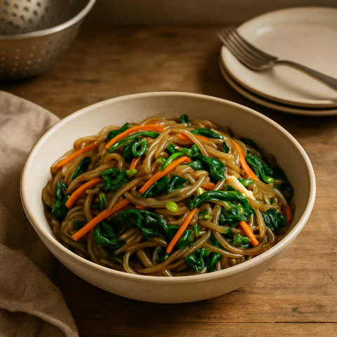 Japchae Stir-Fried Glass Noodles