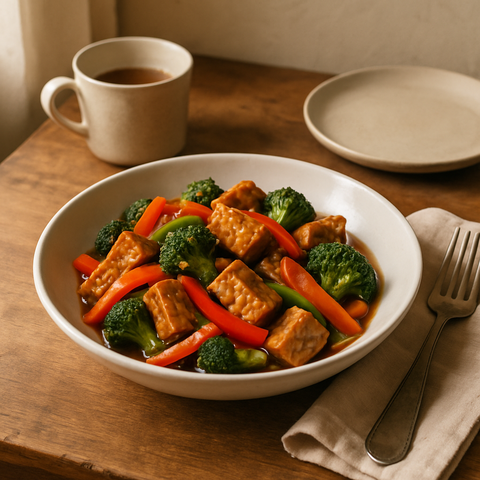 Tempeh-Gemüsepfanne