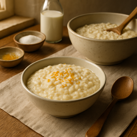Orange Blossom Rice Pudding