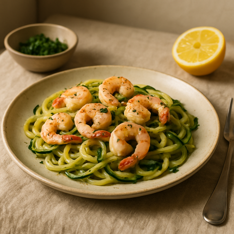 Lemon Garlic Shrimp Pasta