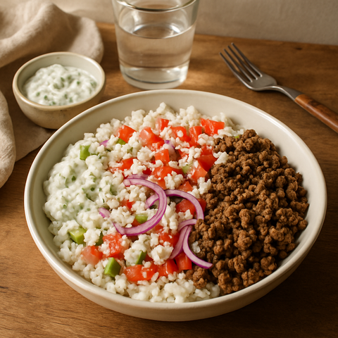 Greek Beef Gyros Bowl
