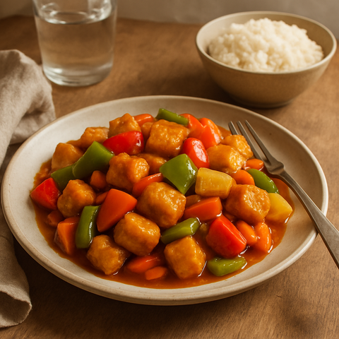 Vegan Tatlı Ekşi Tofu