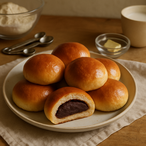 Korean Sweet Red Bean Bun
