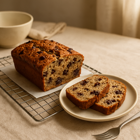 Gluten-Free Banana Bread with Dark Chocolate and Nuts