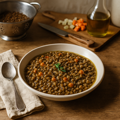 Zeytinyağlı Yunan Usulü Mercimek