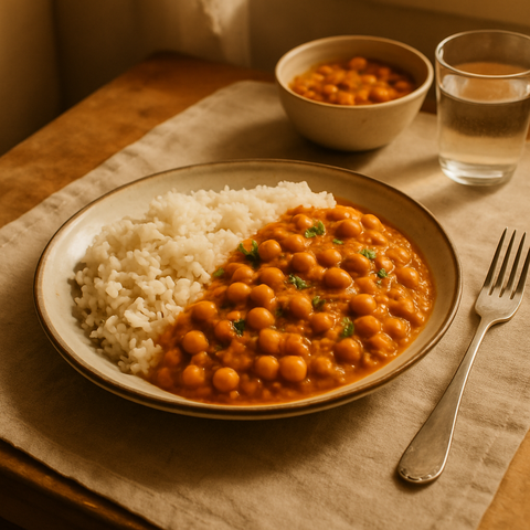 Chickpea Curry with Rice