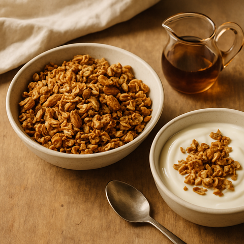 Ahorn-Mandel-Granola
