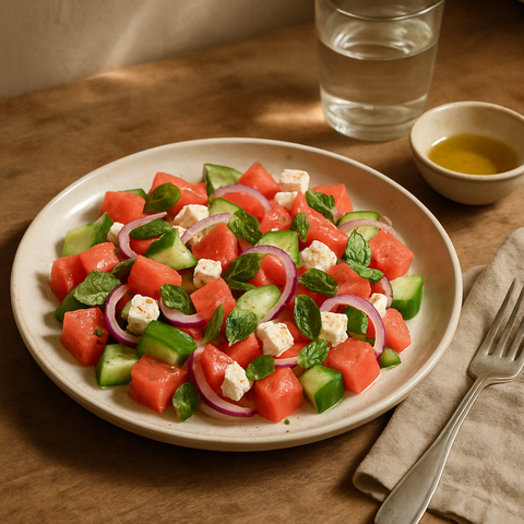 Karpuzlu Beyaz Peynirli Salata