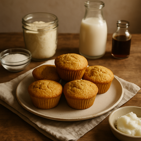 Hindistan Cevizi Unlu Muffinler