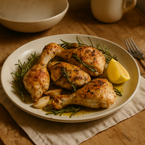 Ofenhähnchen mit Rosmarin und Knoblauch