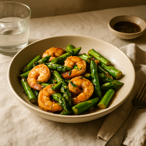 Shrimp and Asparagus Stir-Fry