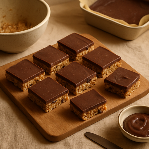 No-Bake Tahini Oat Bars