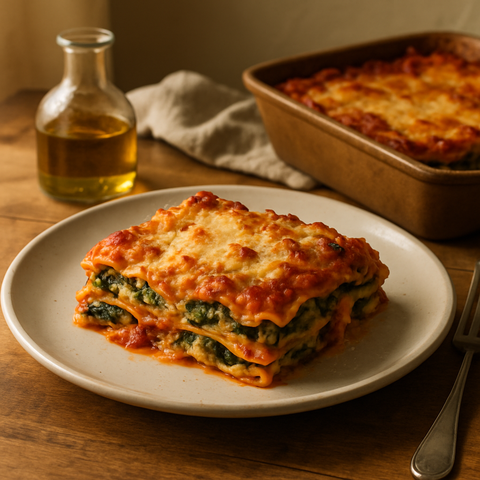 Vegetarian Lasagna with Spinach