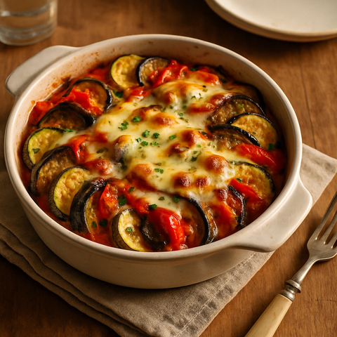 Ratatouille with Provolone