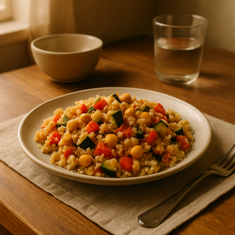 Vegetable and Chickpea Couscous