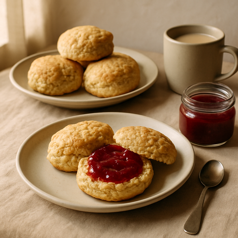 Vegan Scones with Jam