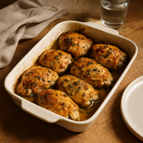 Ofenhähnchen mit Rosmarin und Knoblauch