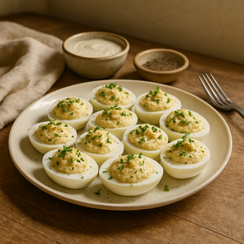 Gefüllte Eier mit Ranch-Gewürz