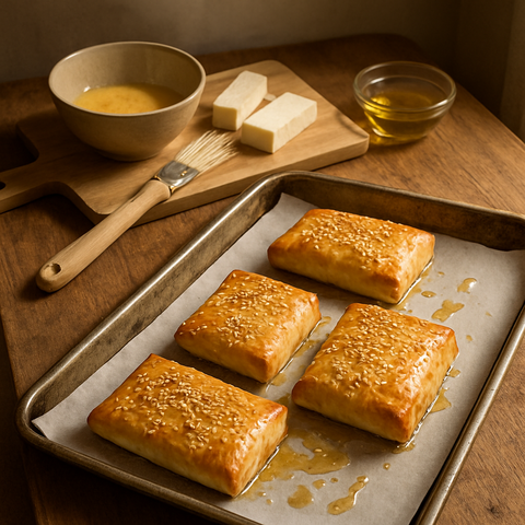 Baklavalık Yufkaya Sarılı Fırınlanmış Feta