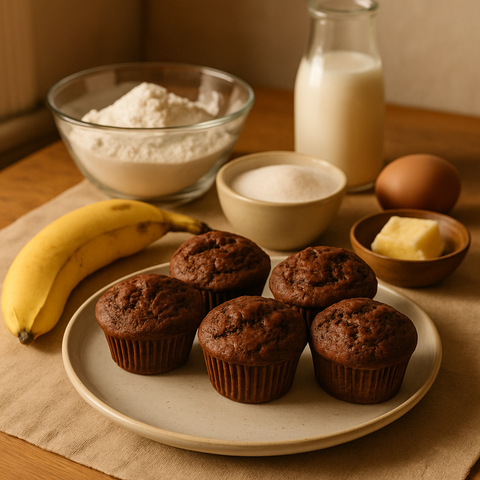 Schoko-Bananen-Muffins