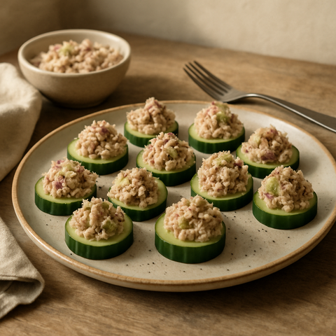 Gurkenhäppchen mit Thunfisch