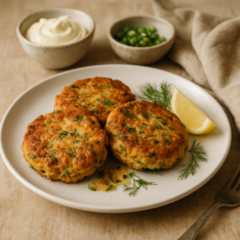 Salmon Cakes with Lemon Dill
