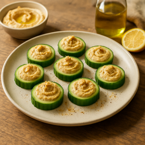 Salatalıklı Humus Lokmaları