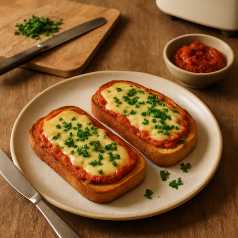 Ajvar and Cheese Toast