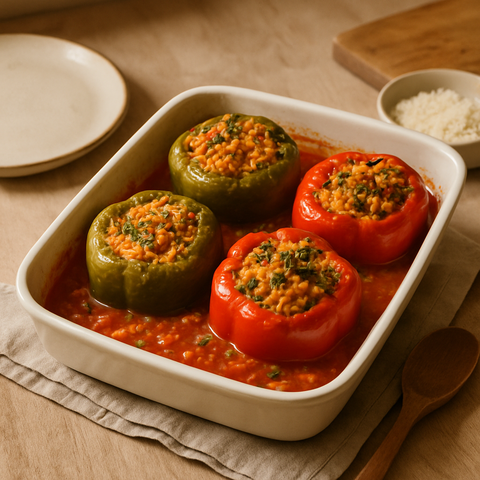 Domatesli ve Pirinçli Biber Dolması