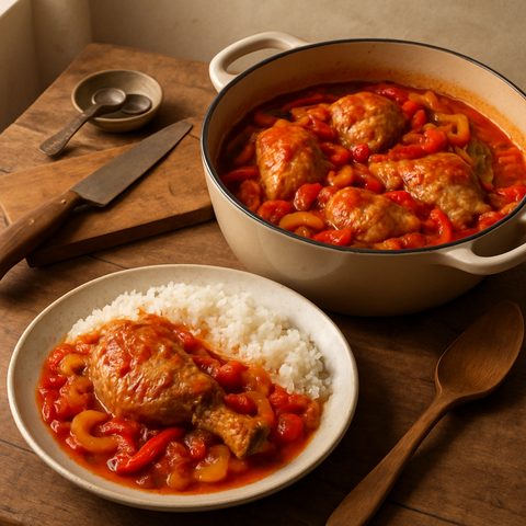Poulet Basquaise