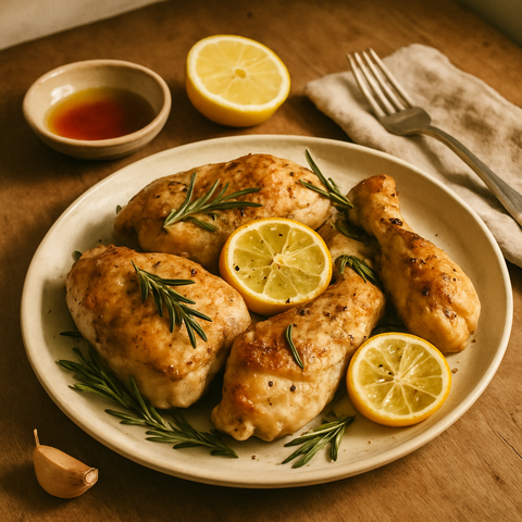 Biberiyeli ve Limonlu Fırında Tavuk
